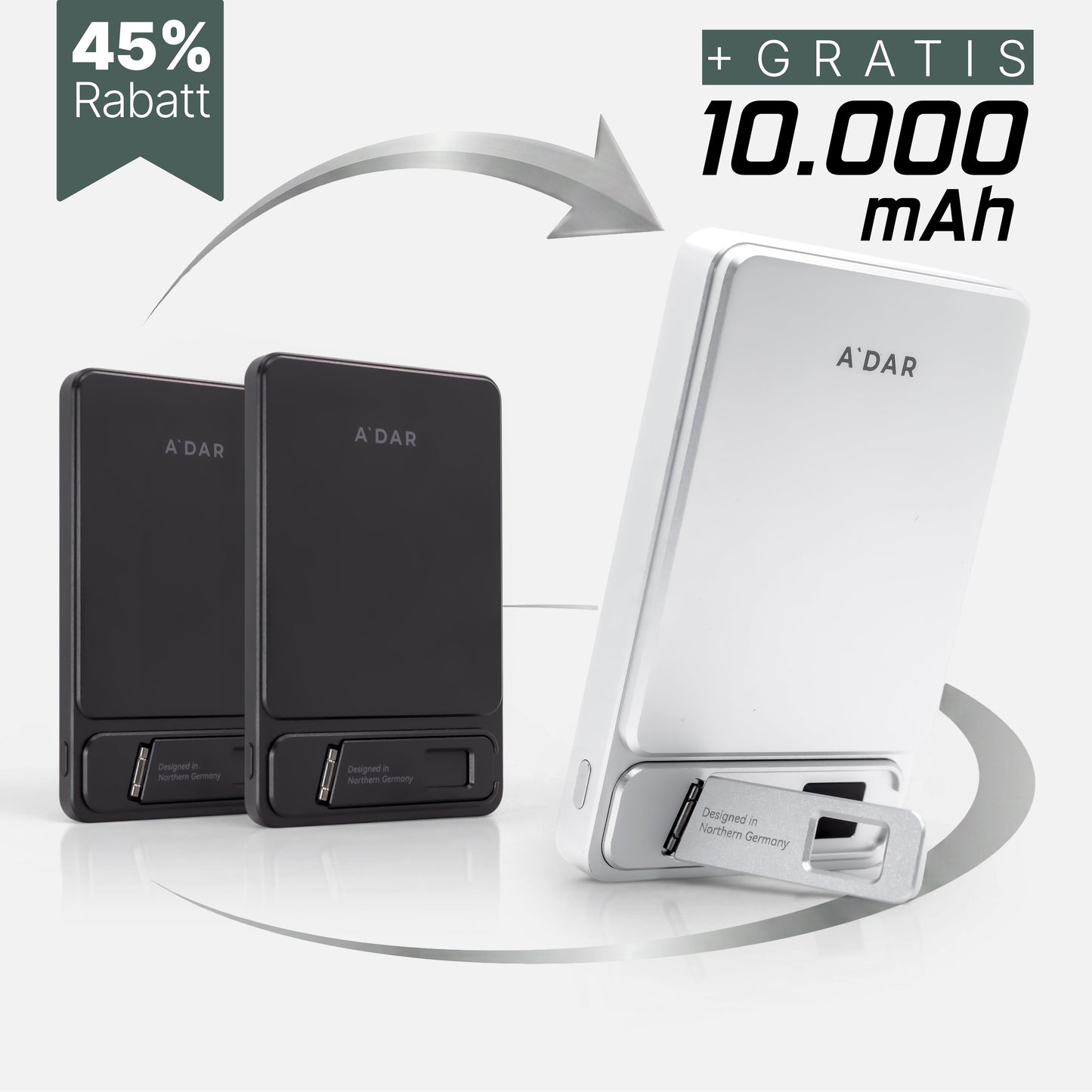 Magnetische PowerBank mit Überhitzungsschutz