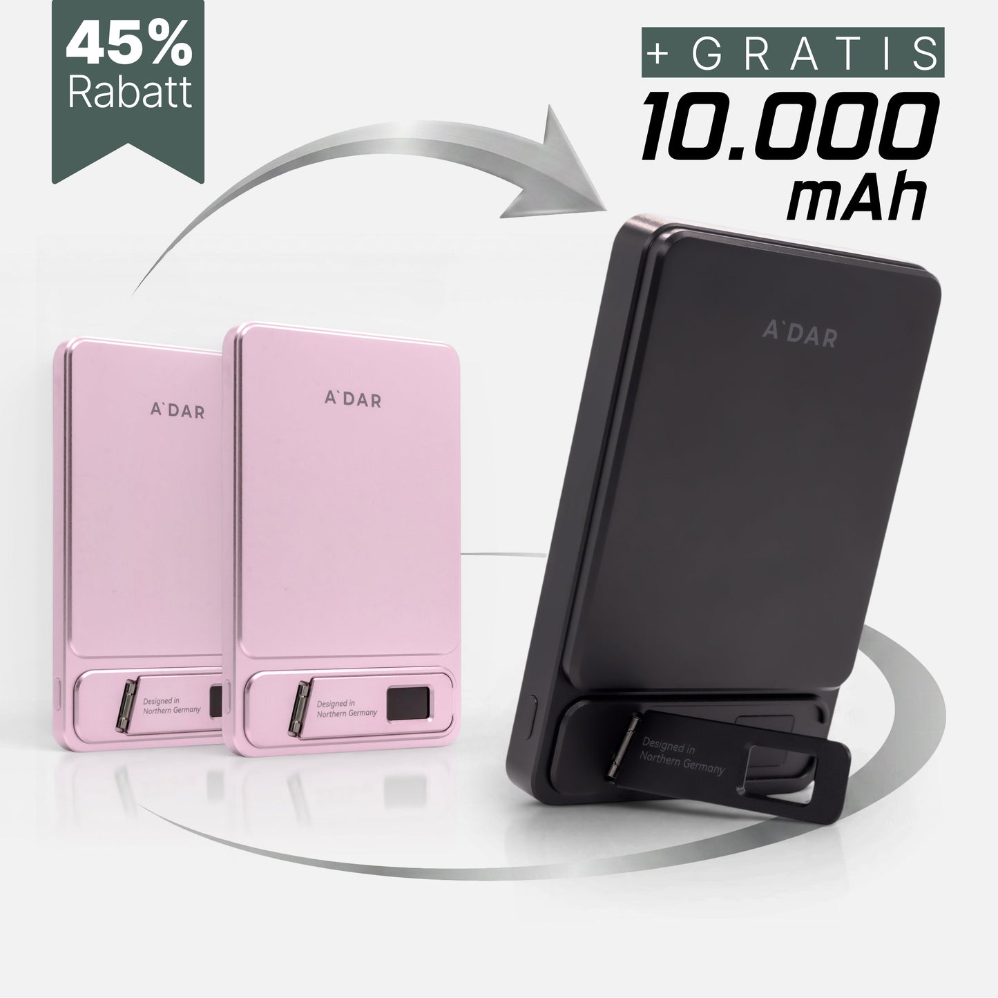 Magnetische PowerBank mit Überhitzungsschutz